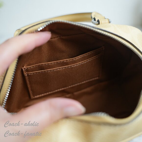 NWT Coach X Peanuts CBJ63 Satchel Crossbody Bag In Signature Canvas Charlie Brow - Picture 12 of 12